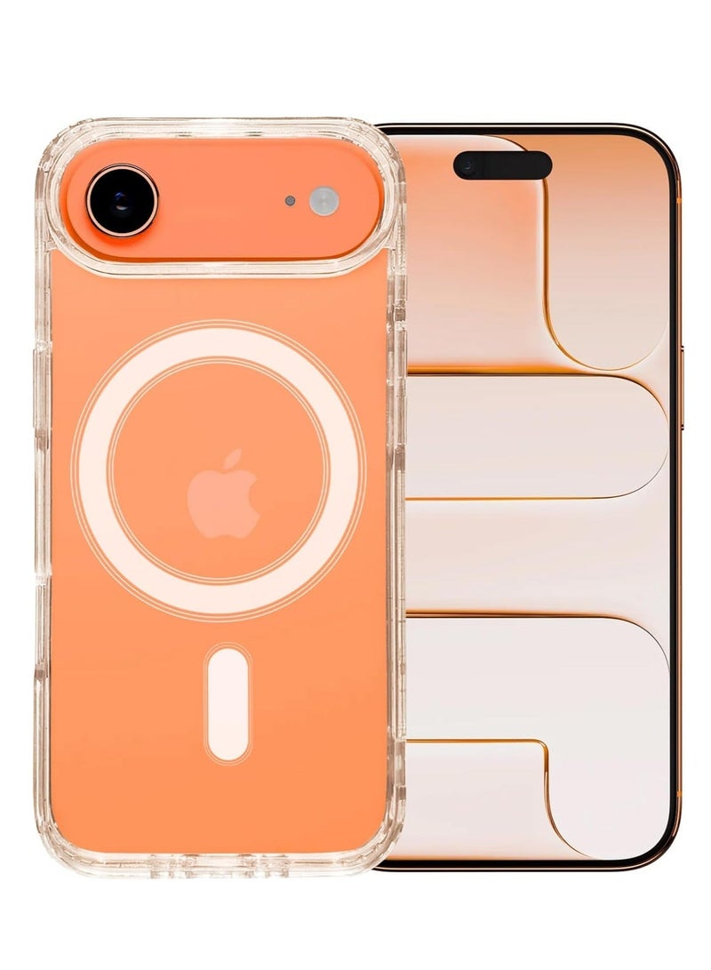 بلو بيك جراب BluePeak لهاتف iPhone 17 Air، شفاف كريستالي بتقنية Magsafe، مصنوع من مادة TPU مقاومة للاصفرار، يوفر حماية من السقوط من ارتفاع 15 قدمًا وفقًا للمعايير العسكرية، غطاء نحيف شفاف مقاوم للصدمات، متوافق مع الشحن اللاسلكي لهاتف iPhone 17 Air - Image 1