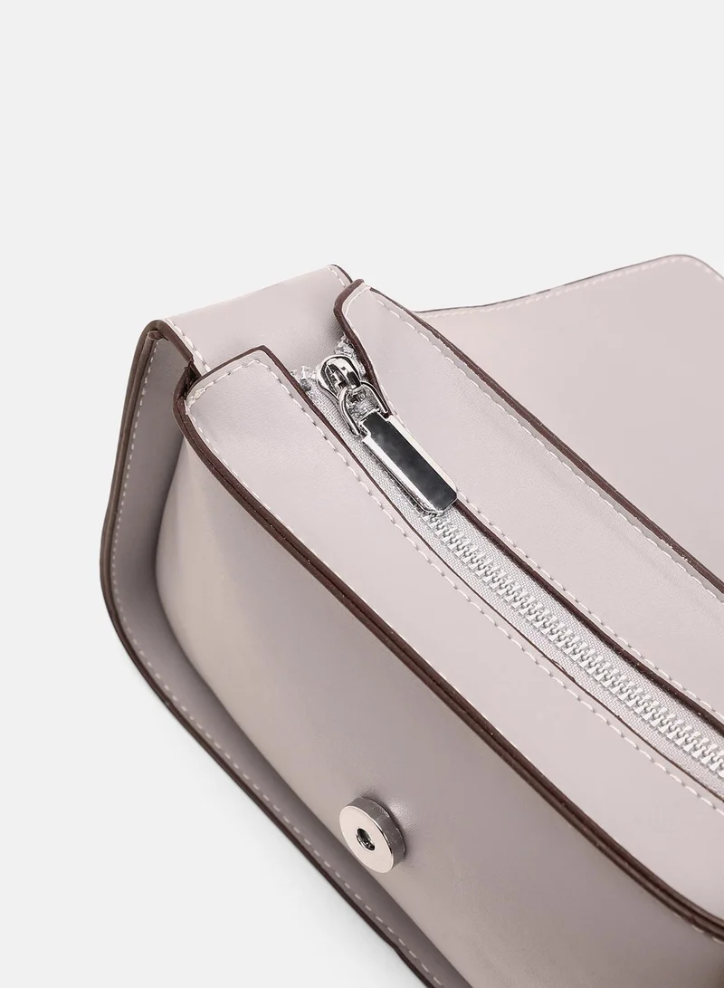 Haute Sauce Women's The Coilmark Asymmetric Hand Bag - Coin Grey