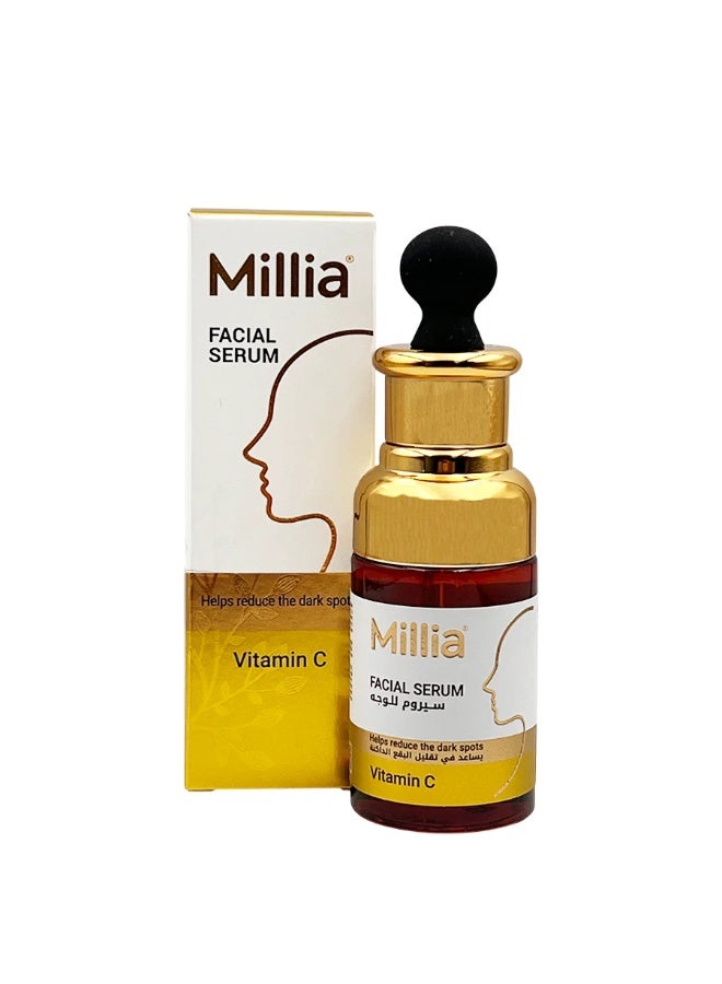 Millia Vitamin C Facial Serum 40ml – Brightening, Antioxidant, Dark Spot & Glow Face Serum