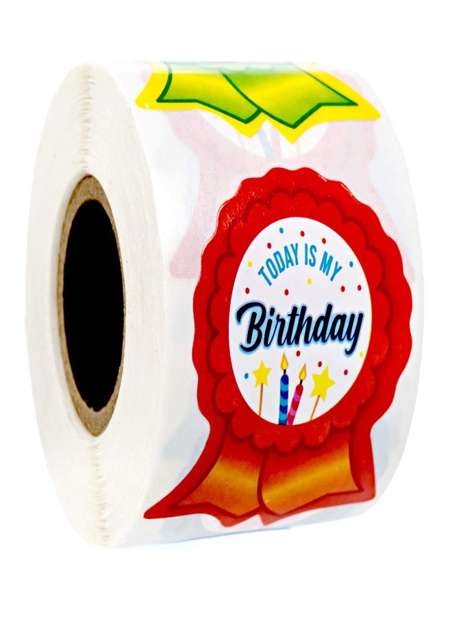 SBlabels Birthday Ribbon Stickers / 250 Stickers for Kids / 1 5/8" x 2" School Today is My Birthday Labels - Image 1
