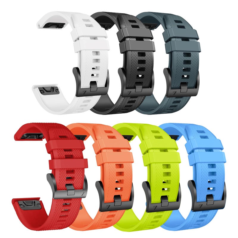 ANCOOL for Fenix 7X Watch Band/Fenix 6X Pro Watch Band/Fenix 5X Band 26mm Watch Bands Compatible with Fenix 6X/Fenix 7X Pro/Fenix 3(7 PCS Pack) - Image 1