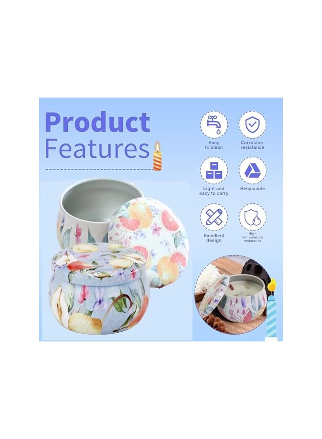 Green Tiger 4 Pcs Aromatherapy Candle, Scented Candles Gift Set, Soy Wax Aromathrapy Candles for Stress Relief, for Home Scented, Birthday, Christmas, Thanksgiving, Mother's Day, Fruit Style - Image 2