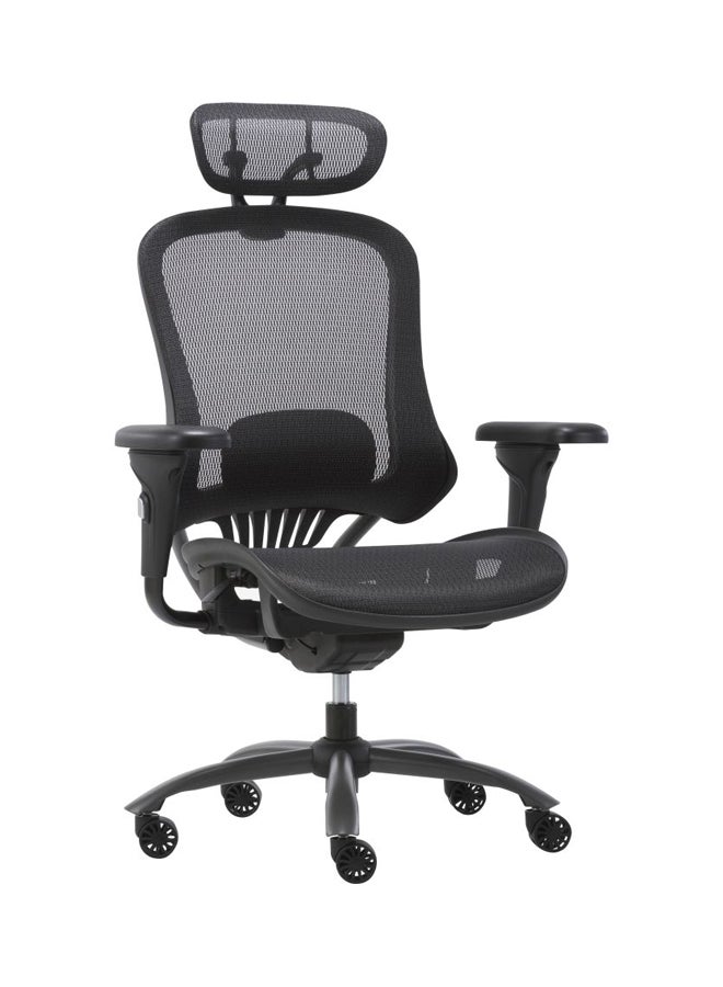 بليتزد كرسي مكتب بظهر مرتفع وشبكي أسود 66x72x43سم - Image 2