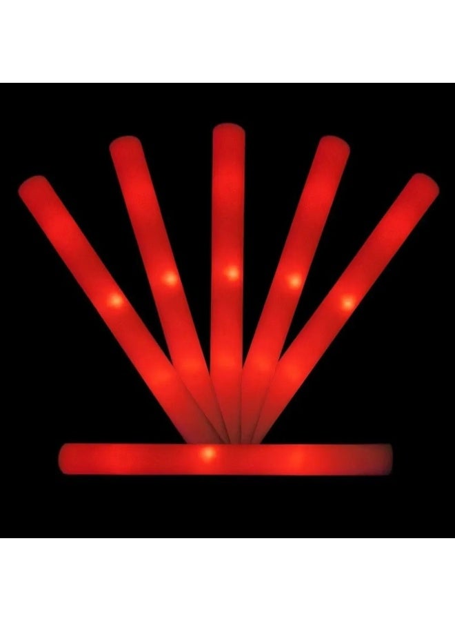 10PCS RGB LED Glow Foam Sticks, Colorful Cheer Tubes for Parties & Events - Image 1