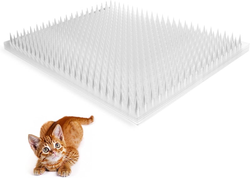 Zipcase 16 Pack Cat Repellent Deterrent Outdoor Scat Mat with Tape for Cats, Dogs, Pests Covers 24 Sq.ft (3456 Sq.in), 16 x 13 Inches - Image 1