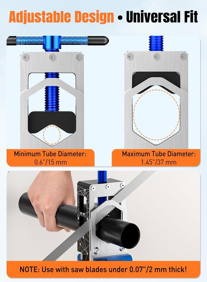 Pawfly Bike Saw Guide for Road Mountain Bike Fork Steerer Seat Post Handlebar, Adjustable Cut Saw Guide with 1-1/8" Carbon Headset Spacers, Carbon Fiber Aluminum Alloy Tube Cutting Tool Cutting Guide - Image 4