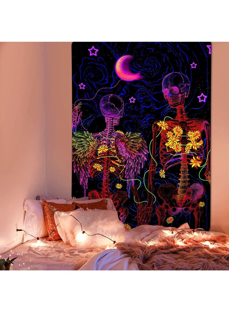 Y&D Wall Purple Light Decorative Cloth Hanging Cloth Tapestries Room Background Cloth Tapestries Wall Hanging-95*73cm - Image 2
