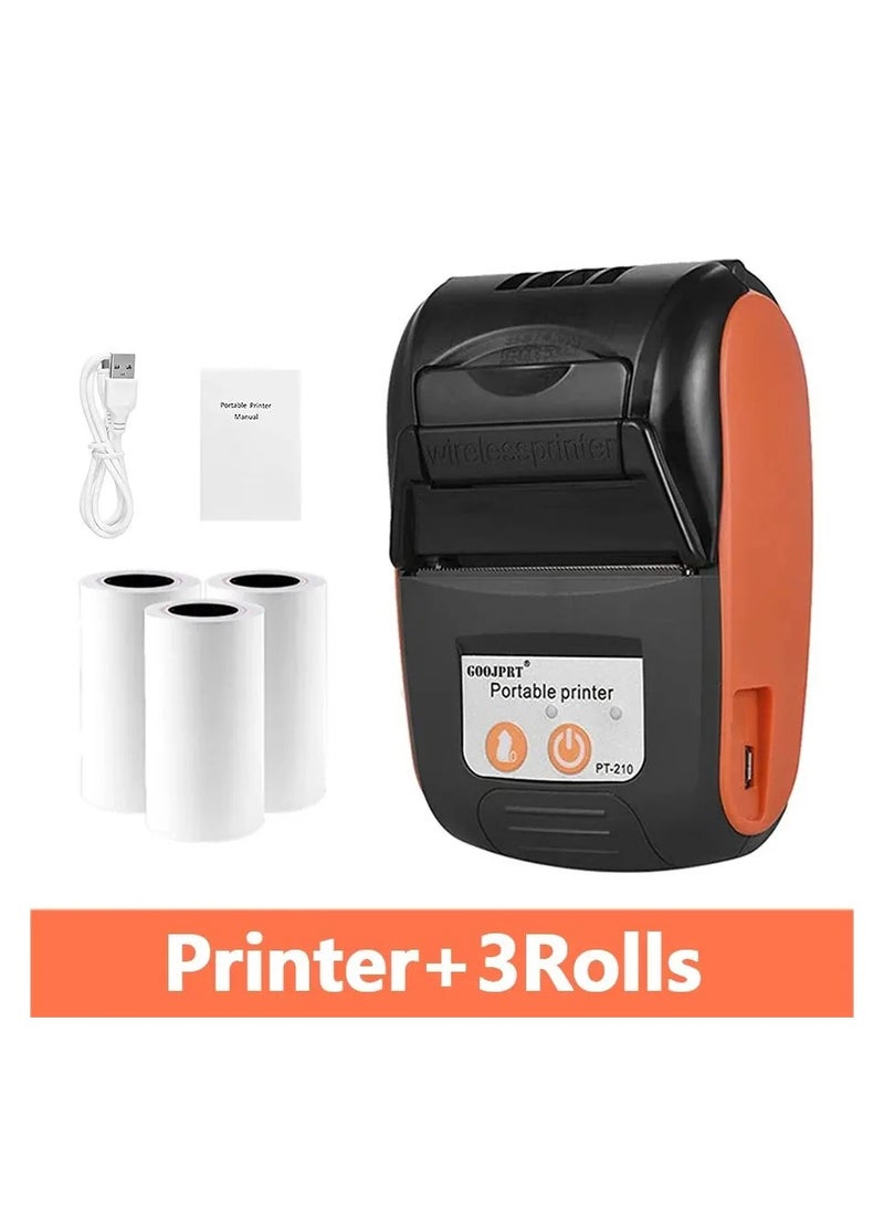 GOOJPRT - Thermal Printer 58mm Handheld Portable Meituan Handheld Bluetooth Takeaway Receipt Printer - Image 1