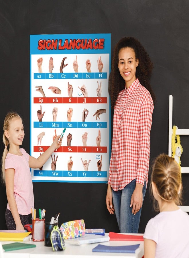 Feifeiya ملصق لغة الإشارة الأمريكية (ASL) من فيفيا، ملصق الأبجدية، مقاس 16.5 × 22 بوصة، ملصق أساسيات الإشارات والأبجدية للفصول الدراسية، وديكور الجدران، والتعليم المنزلي - Image 5