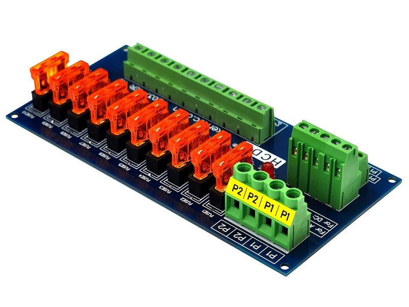 HCDC Screw Mount 10 Position Power Distribution Fuse Module Board, for 5 to 32V - Image 3