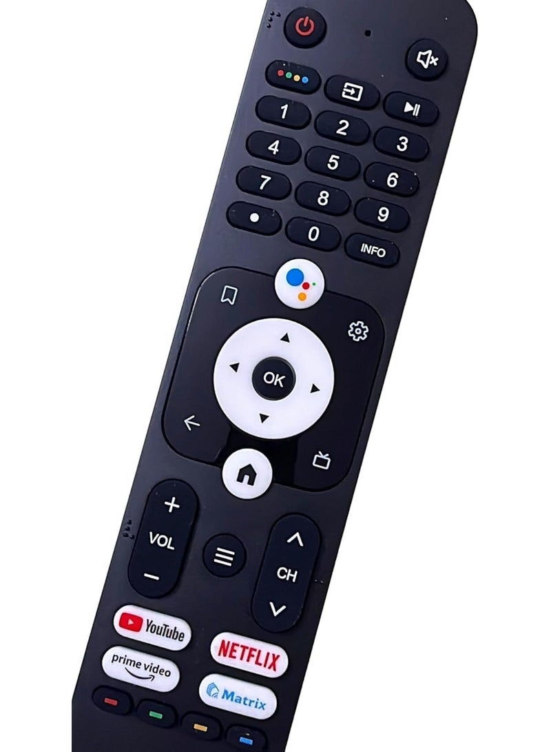 TV Voice Remote Control Compatible with Haier Google TV HTR-U31E Part Number Fit to LE65K800UGT LE55K800UGT LE50K800UGT LE43K800UGT LE43K8200GT LE32K8200GT LE32K800GT Television (Voice Remote) - Image 4