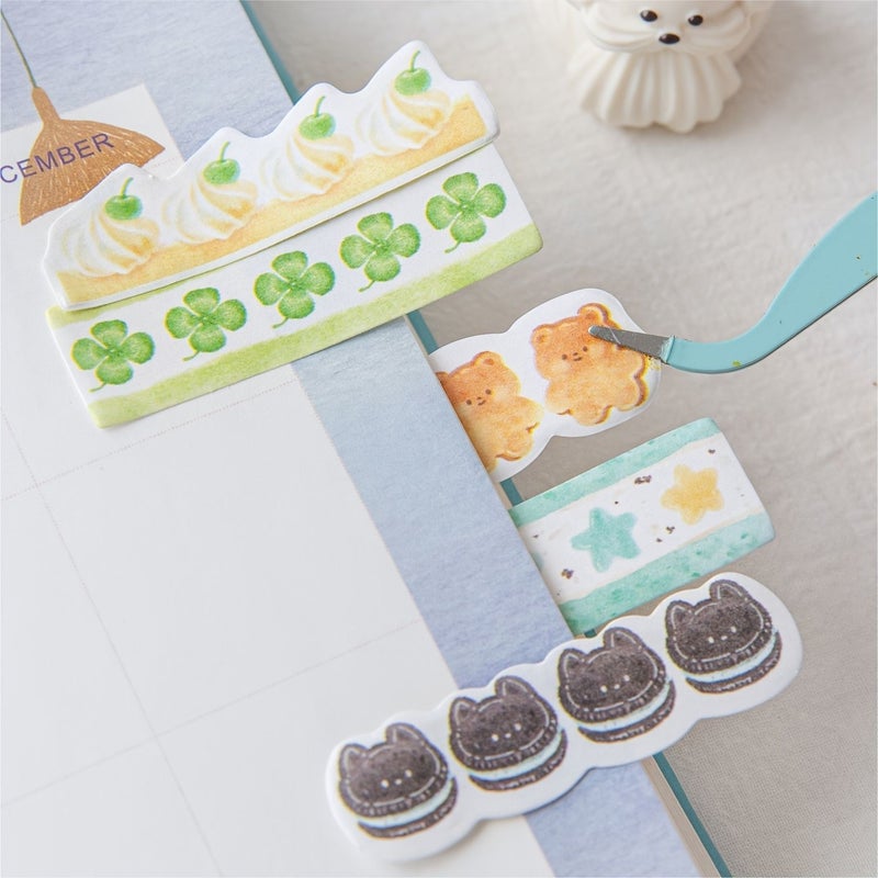 180 Sheets Book Dingding Cake Shop Theme Mint Sweet Crisp Cream Colored Atmospheric Index Sticky Notes Classification Highlighting Message Stickers DIY Notes - Image 4