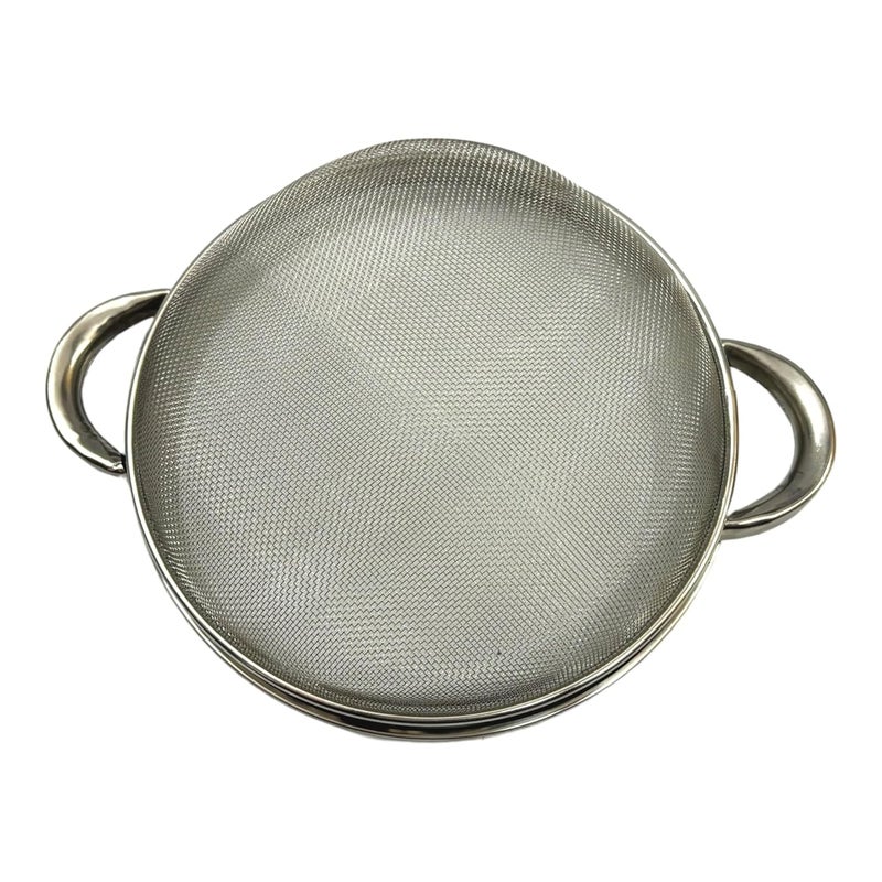 faas Stainless Steel Multi Purpose Puran JaliColander Strainer Drainer with Handle Use for Rice Fruits Vegetable Noodles Beans Grain suice Soup Filter Basket for KitchenSilver Pack of 1 8NO - Image 3