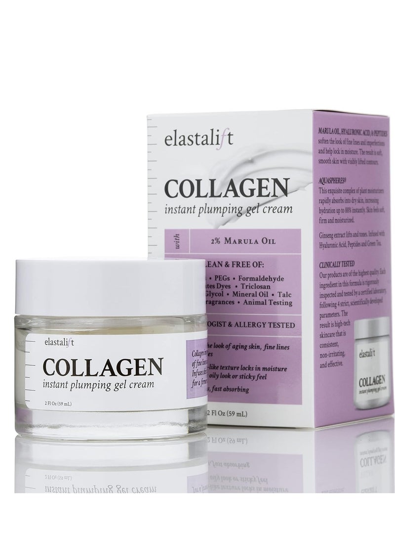 elastalift - Elastalift Collagen Cream Anti Aging Plumping Lotion For Face | Concentrated Facial Collagen Lotion Skin Care Moisturizer Gel Helps Firm + Smooth Wrinkles & Fine Lines, Collagen Face Cream, 2 Fl Oz - Image 1