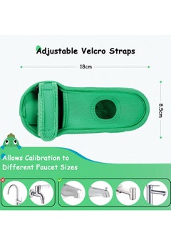 Excefore Cap the Tap Bath Spout Cover, Bath Spout Cover for Bathtub, Baby Shower Protector Cover from Bumping Head During Bathing Time, Whale Design Making for Enjoyable Safe Bath, Green  - Image 5
