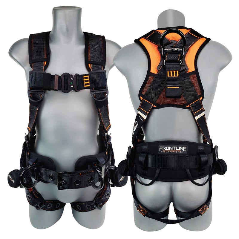 Frontline 110CTB Combat Lite Full Body Harness all Aluminum Hardware Trauma Straps OSHA and ANSI Compliant Size XL2X