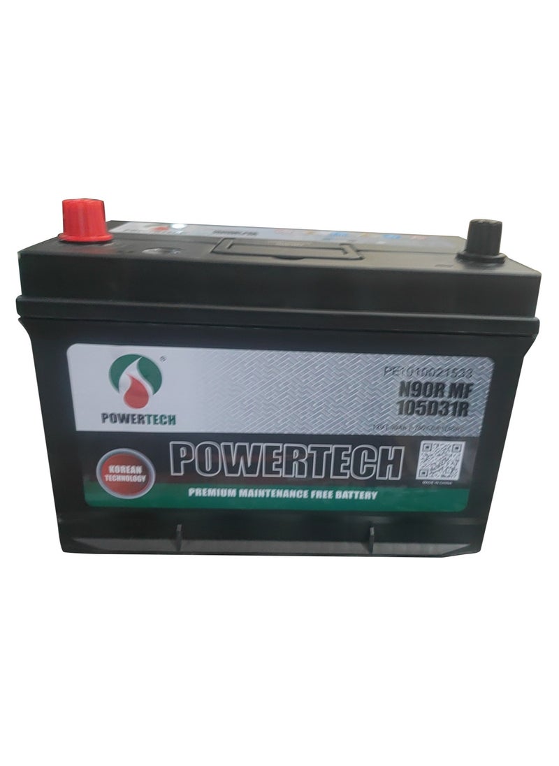 Powertech - Battery 90AH Capacity - N90L - 105D31L - Image 1