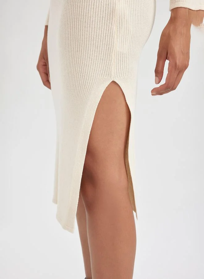 DeFacto Ribbed Knit Dress