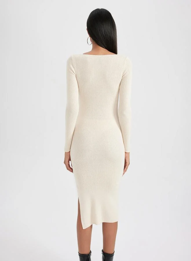 DeFacto Ribbed Knit Dress