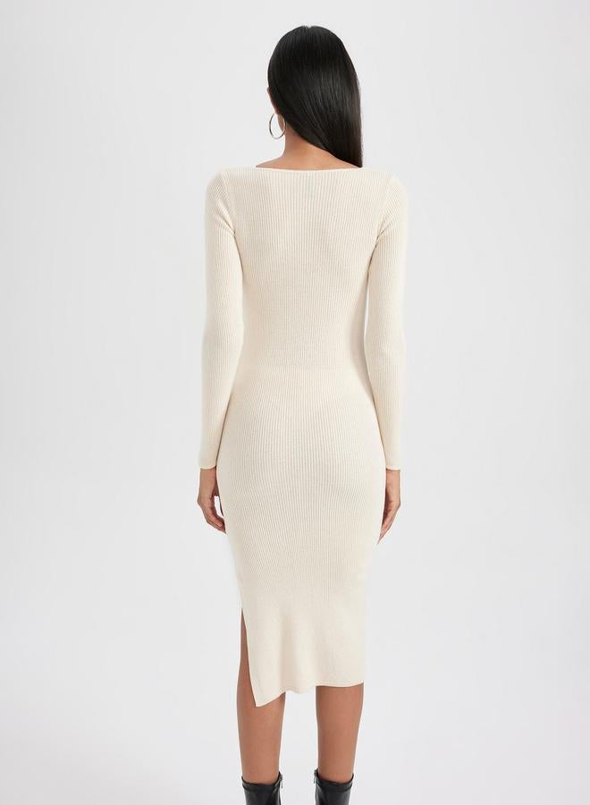 DeFacto Ribbed Knit Dress  - Image 5