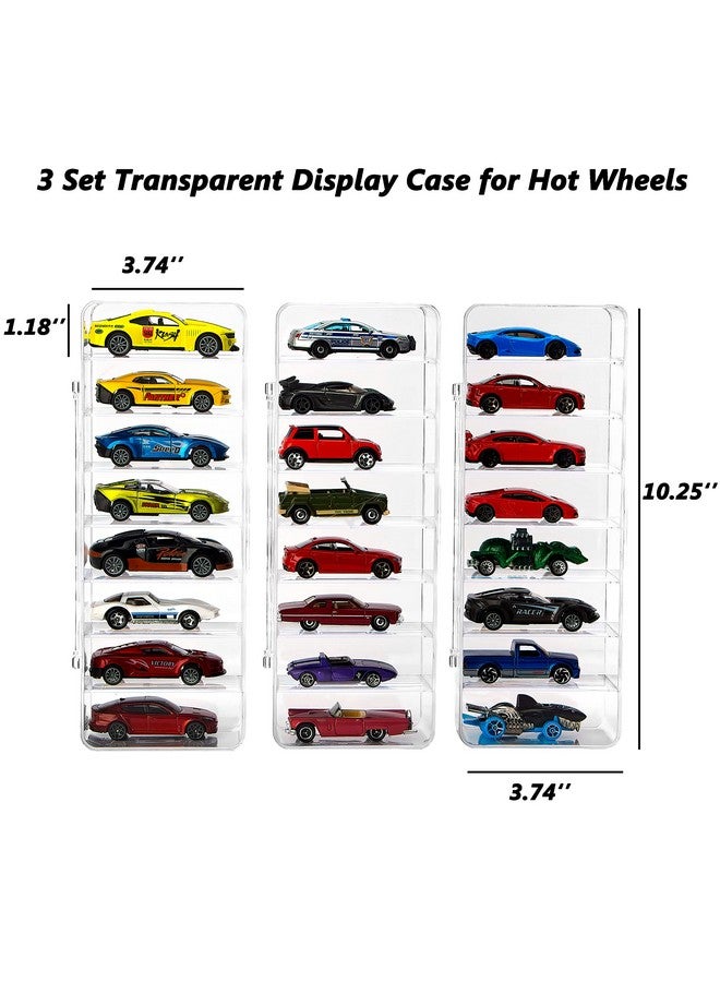 KISLANE 24 Toy Cars Display Case Compatible with Toy Cars, Transparent Acrylic Display Case Matchbox Cars - Image 3