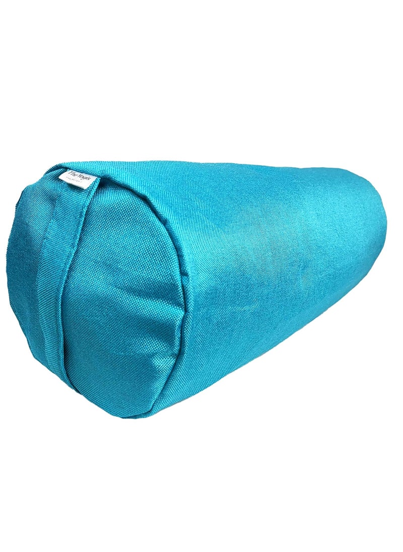 The Yogis The Yogis Yoga Bolster Filled with Cotton Removable Cotton Cover Reduced Stress on Spine Neck Pain Relief  - Image 1