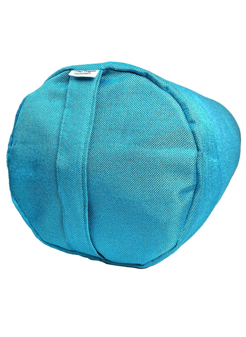 The Yogis The Yogis Yoga Bolster Filled with Cotton Removable Cotton Cover Reduced Stress on Spine Neck Pain Relief  - Image 2