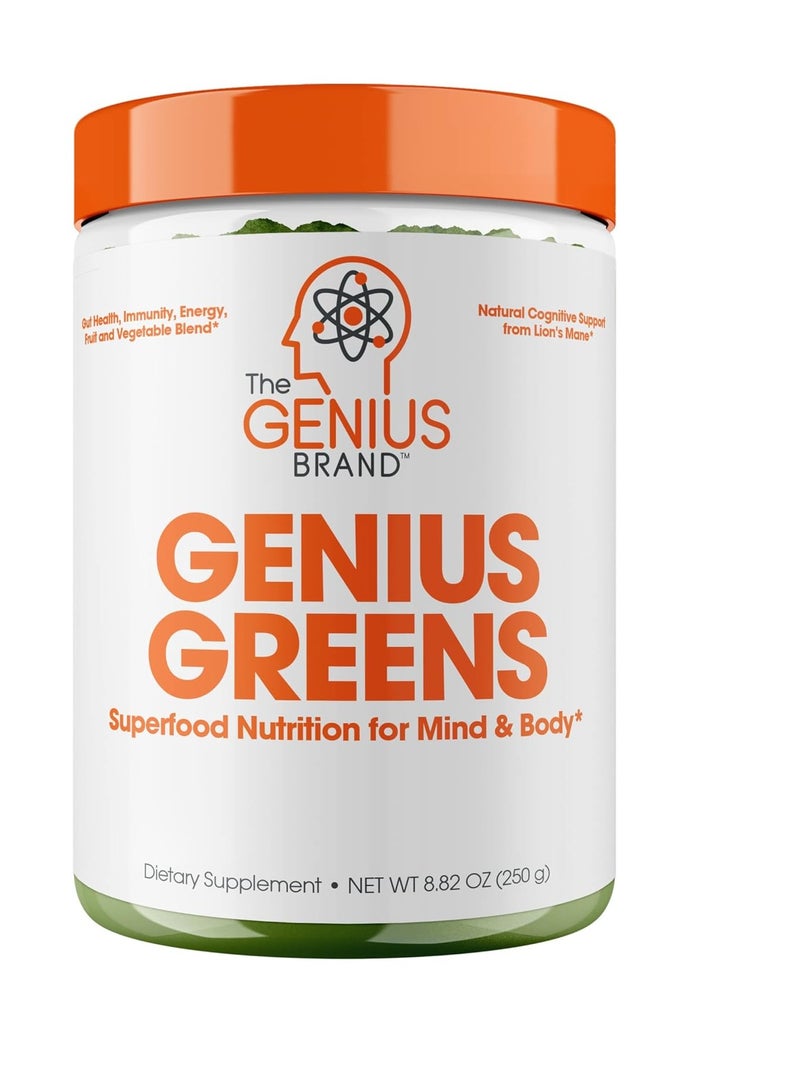 ذا جينيس براند مسحوق جينيوس سوبر جرينز 8.82 أونصة 250 جم - Image 1