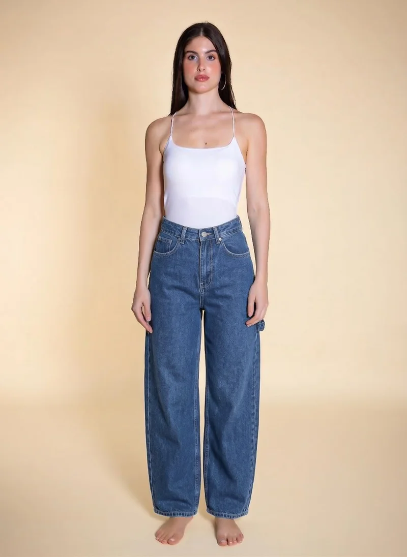 شايبس UTILITY WIDE-LEG JEANS