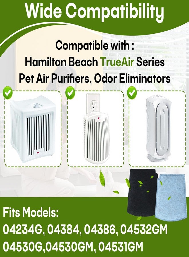 Stitokg 8-Pack TrueAir Replacement Carbon Filters Compatible with Hamilton Beach Purifier 04384, 04530G, 04531GM, 04532GM, 04234G, 04386 - Pet Odor Eliminator for Smoke & Kitchen - Image 3