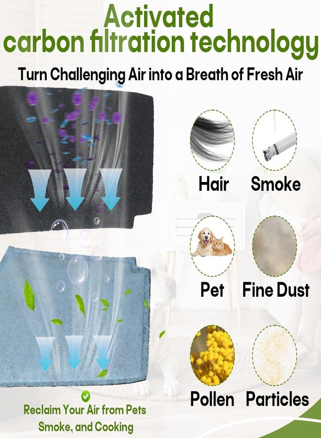 Stitokg 8-Pack TrueAir Replacement Carbon Filters Compatible with Hamilton Beach Purifier 04384, 04530G, 04531GM, 04532GM, 04234G, 04386 - Pet Odor Eliminator for Smoke & Kitchen - Image 4