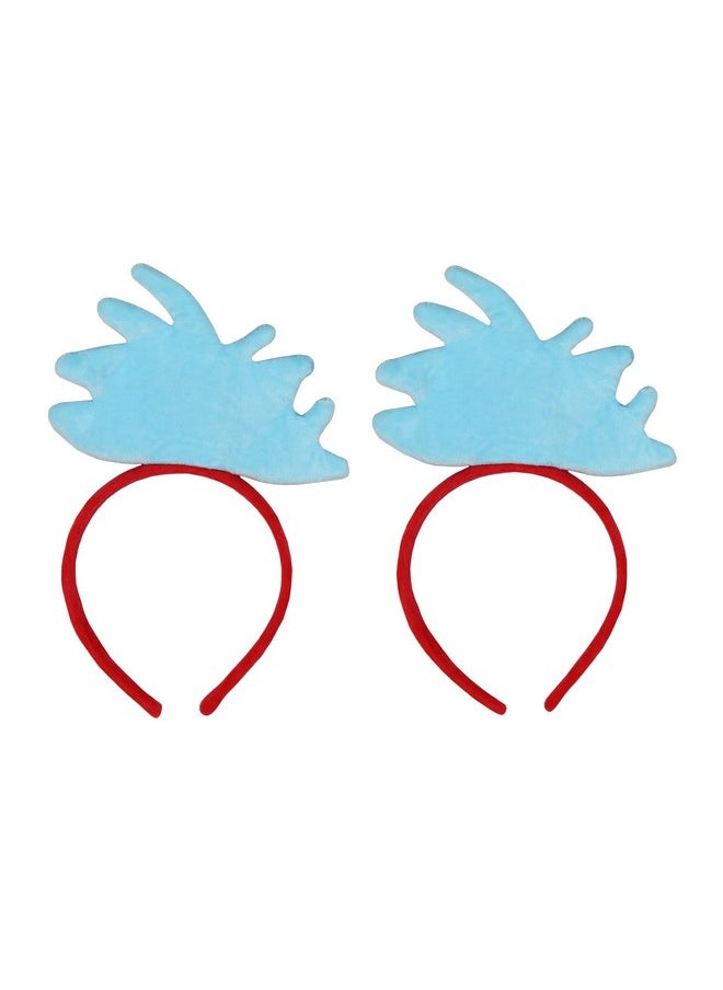 Bioworld - Dr. Seuss Cat In The Hat Thing 1 And Thing 2 3D Design Headbands 2 Pack For Women And Girls - Image 1