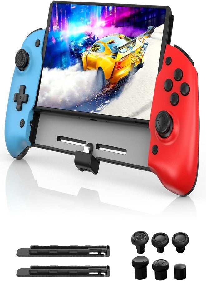 NexiGo Hall Effect Gripcon (No Drift, No Deadzone) with Hall Sensing Joystick for Nintendo Switch/Switch OLED, Ergonomic Handheld Mode, 6-Axis Gyro, Mapping Function, Classic - Image 1