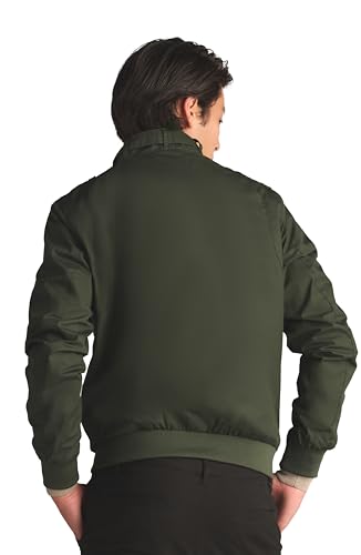 Members Only Men's Classic Iconic Racer, Slim Fit Jacket (Dark Green, Small) - Image 5