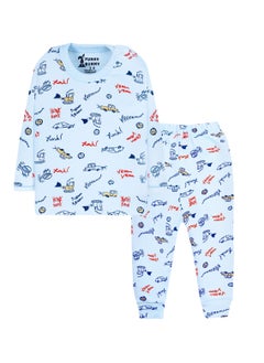 Funny Bunny Pack of 3 Cotton Long Sleeve & Pants Underwear Set for Baby  - Image 2