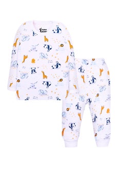 Funny Bunny Pack of 3 Cotton Long Sleeve & Pants Underwear Set for Baby  - Image 5