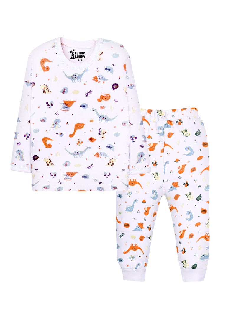 Pack of 3 Cotton Long Sleeve & Pants Underwear Set for Baby