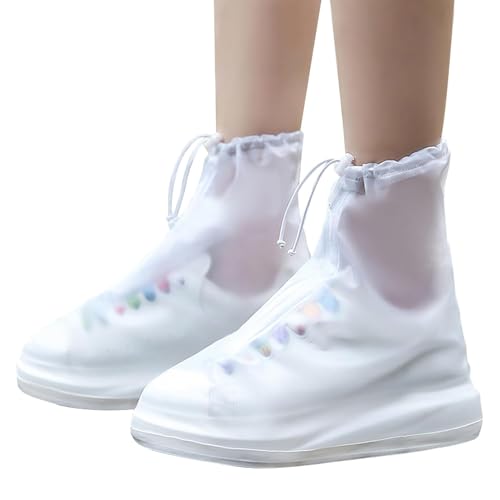 ULTRINA Waterproof Shoe Covers Reusable, Non-Slip, Rainy Day Silicone Shoe Cover for Men, Women | Overshoes Protectors For Kitchen, Indoor, Outdoors, Hiking, Camping & Garden Use 1 Pair Multicolor.( XL SIZE.) - Image 1
