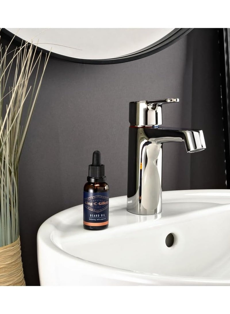Gillette Men’s Beard Oil with Plant Based Argan Joijoba Avocado Macadamia Seed and Almond Oils 30 ml - Image 4