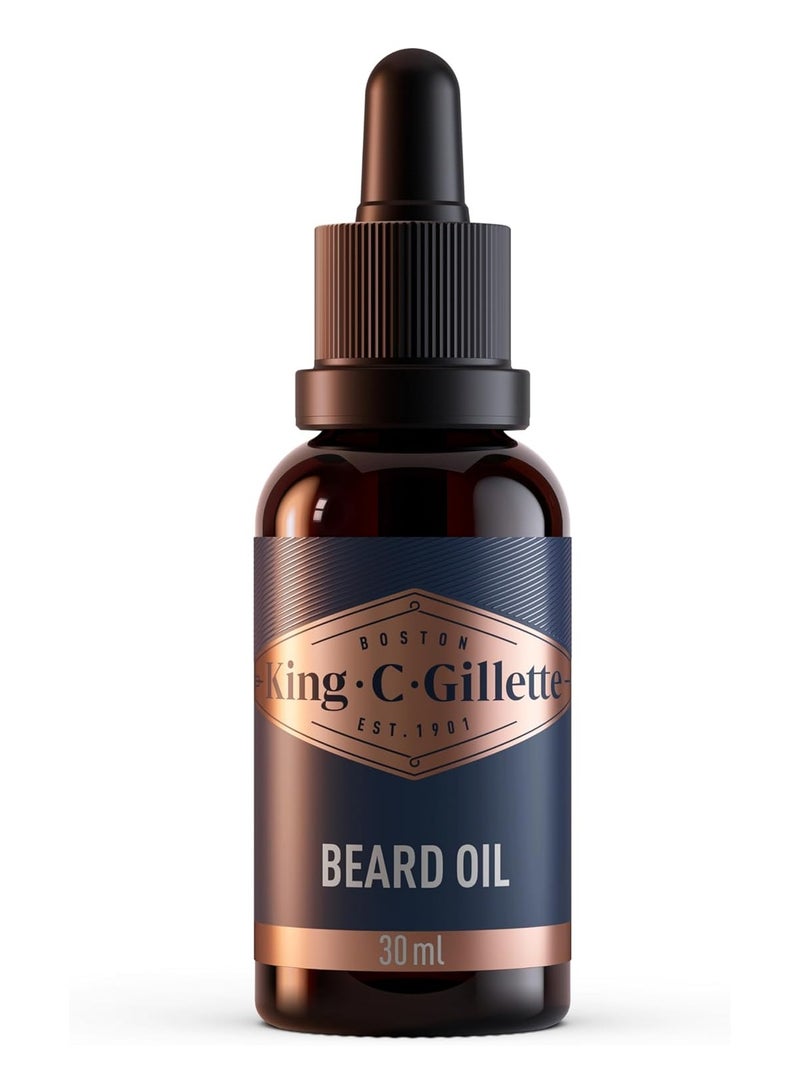 Gillette Men’s Beard Oil with Plant Based Argan Joijoba Avocado Macadamia Seed and Almond Oils 30 ml - Image 2