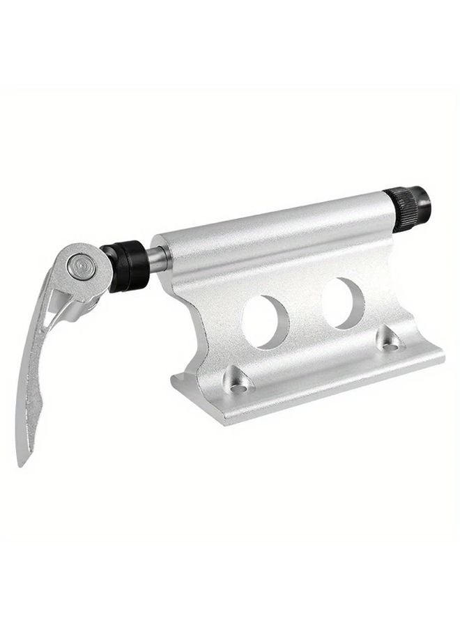 Silver Bicycle Front Fork Mount Rack Quick Release Clamp For Car SUV Parking - Image 1