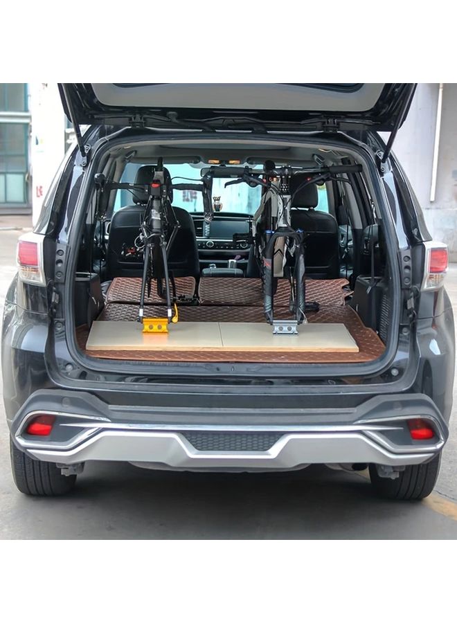 Silver Bicycle Front Fork Mount Rack Quick Release Clamp For Car SUV Parking - Image 5