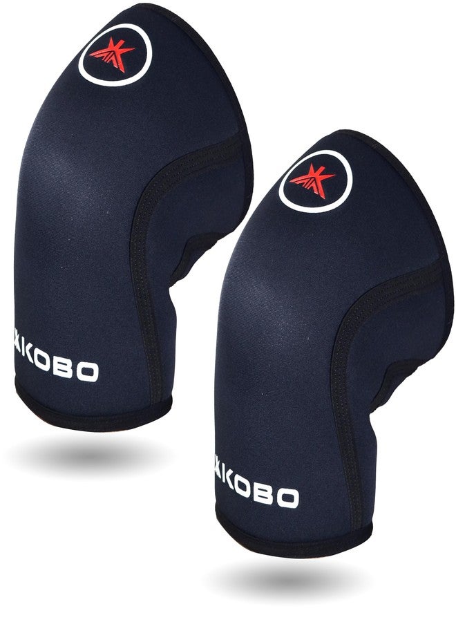 Kobo Knee Sleeves 7mm Knee Support Neoprene for Weight Lifting, Gym, Cross Training,Fitness, Squats, Powerlifting, Workout - (Pair) - Image 4