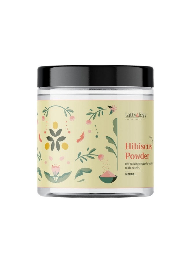Tattvalogy Bhrigraj Powder | Pure Herbal Hibiscus Powder | Eclipta Alba | For Nourishment Of Skin And Hair | No Chemicals & No Preservatives | Hair Mask for Hair Spa | In Plastic Jar - 150 GM - Image 1