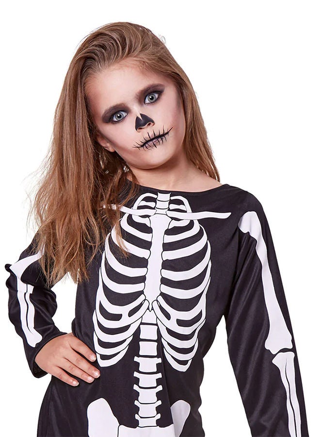 Mad Costumes فستان هيكل عظمي للأطفال زي هالوين - Image 5