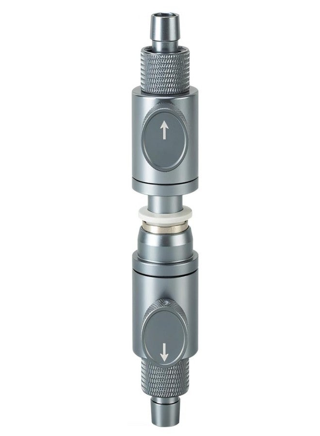 DONGKER Aquarium Double Tap Connector,Aluminum Alloy Quick Release Double Tap Valve with Water Flow Control Knob for Aquarium 12mm/16mm/20mm I.D. Water Pipe - Image 1