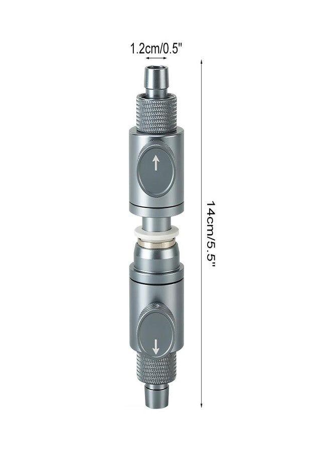DONGKER Aquarium Double Tap Connector,Aluminum Alloy Quick Release Double Tap Valve with Water Flow Control Knob for Aquarium 12mm/16mm/20mm I.D. Water Pipe - Image 4