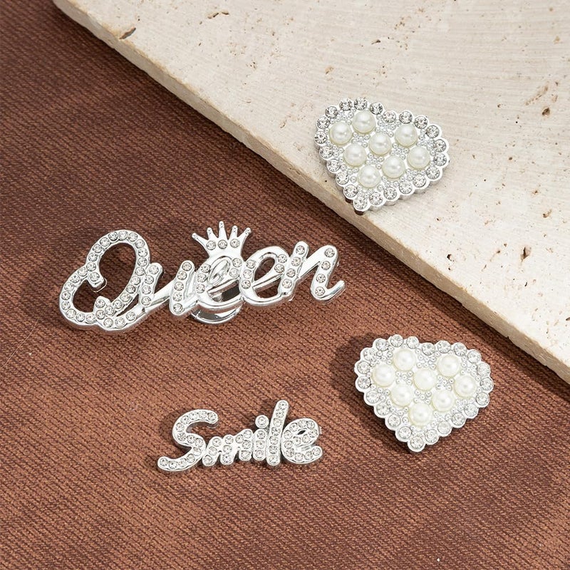 Putthipong 22Pcs Bling Shoe Charms Designer Rhinestones Bling Chain Shoes Accessories for Women Girls Jewelry DIY Shoe Accessories Decoration Party Favors - Image 4