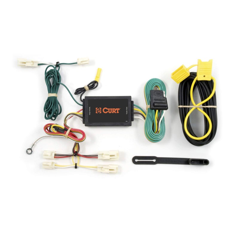 CURT 55567 Vehicle-Side Custom 4-Pin Trailer Wiring Harness, Fits Select Mazda 3, 6, CX-7, Toyota Camry, Corolla, FJ Cruiser - Image 1
