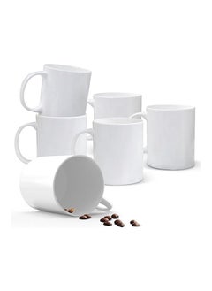 4 Piece Large and Lightweight Espresso Cups Porcelain Coffee Mugs for Latte Cappuccino Mocha Cocoa, 14oz Porcelain Tea Cups with Handles
